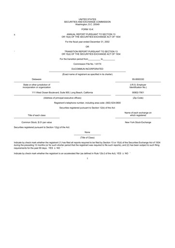 Thumbnail Ducommun 10-K Annual Report 