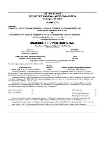 Thumbnail OraSure Technologies 10-Q Quarterly Report FY2021 