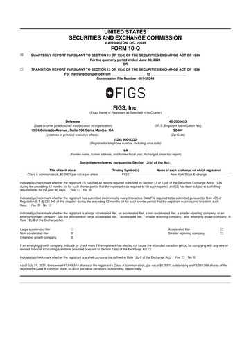 Thumbnail FIGS 10-Q Quarterly Report FY2021 