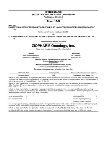 Vorschaubild Alaunos Therapeutics 10-Q Quartalsbericht 2021 