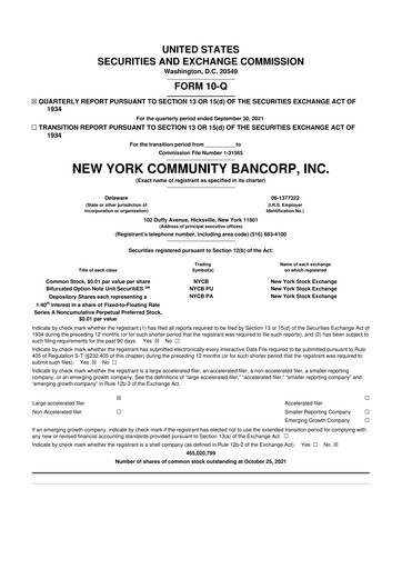 Thumbnail Flagstar Bank 10-Q Quarterly Report FY2021 