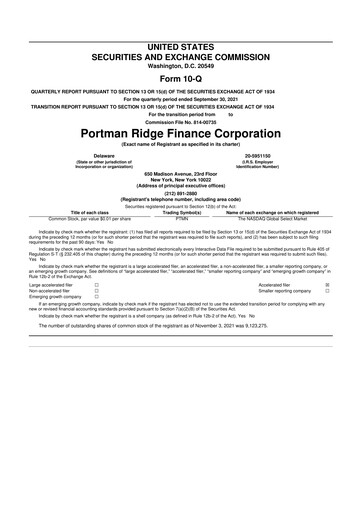 Thumbnail BCP Investment Corporation 10-Q Quarterly Report FY 