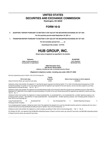 Thumbnail Hub Group
 10-Q Quarterly Report FY2021 