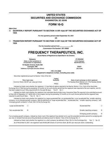 Thumbnail Korro Bio 10-Q Quarterly Report FY2021 