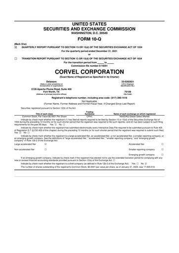 Thumbnail CorVel Corporation
 10-Q Quarterly Report FY2022 