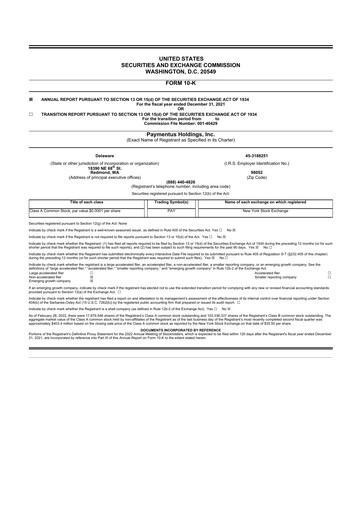 Thumbnail Paymentus 10-K Annual Report 2021