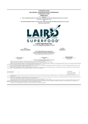 Thumbnail Laird Superfood 10-K Annual Report 2021