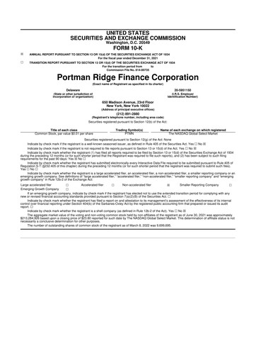 Thumbnail BCP Investment Corporation 10-K Annual Report 