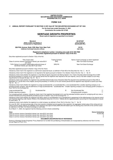 Thumbnail Seritage Growth Properties
 10-K Annual Report 2021