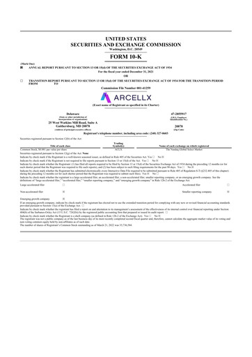 Thumbnail Arcellx 10-K Annual Report 