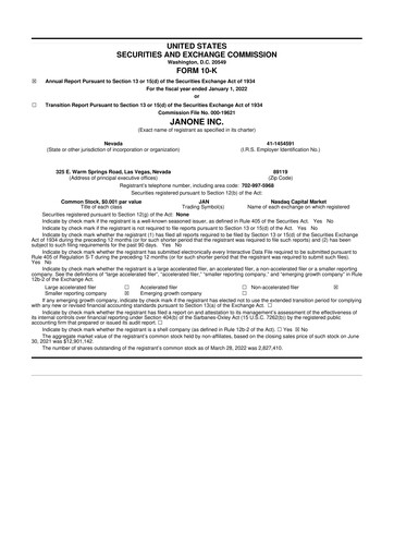 Miniature ALT5 Sigma 10-K Rapport annuel 2022