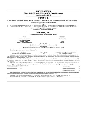 Thumbnail Pediatrix Medical Group 10-Q Quarterly Report FY2022 