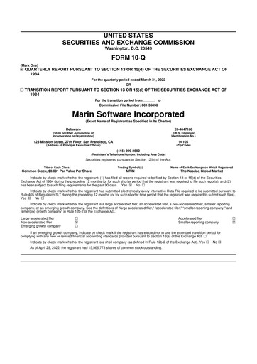 Thumbnail Marin Software 10-Q Quarterly Report FY2022 