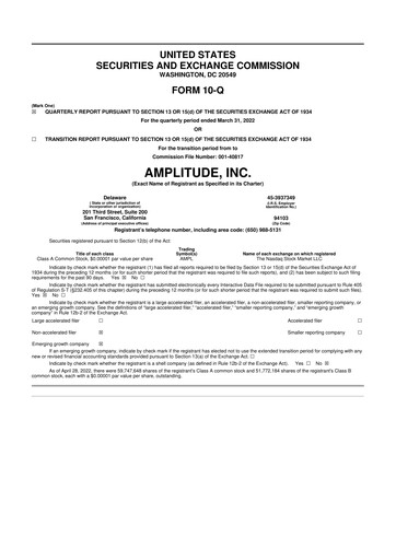 Thumbnail Amplitude 10-Q Quarterly Report FY2022 