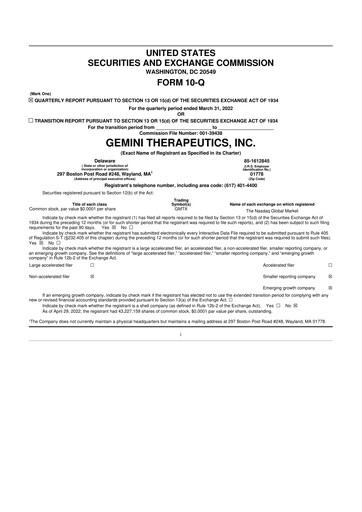 Miniature Disc Medicine 10-Q Rapport trimestriel 2022 