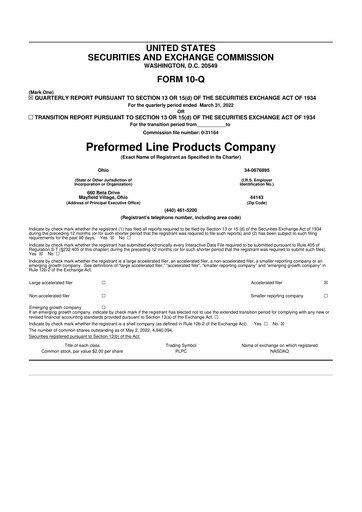 Thumbnail Preformed Line Products 10-Q Quarterly Report FY2022 