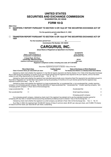 Thumbnail CarGurus 10-Q Quarterly Report FY2022 