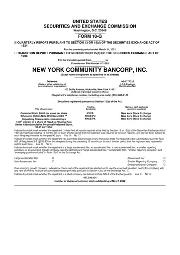 Thumbnail Flagstar Bank 10-Q Quarterly Report FY2022 