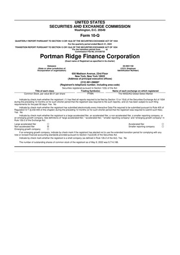 Thumbnail BCP Investment Corporation 10-Q Quarterly Report FY 