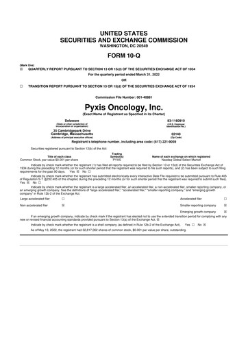 Thumbnail Pyxis Oncology 10-Q Quarterly Report FY2022 