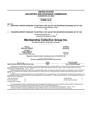 Vorschaubild Soho House & Co 10-Q Quartalsbericht 2022 