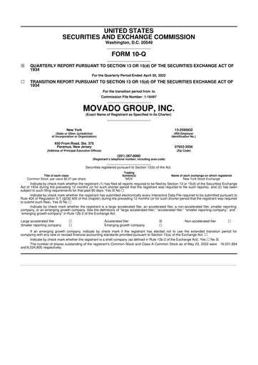 Thumbnail Movado Group 10-Q Quarterly Report FY2023 