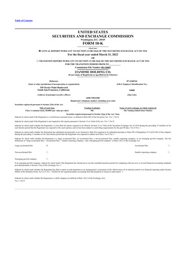 Miniature 23andMe 10-K Rapport annuel 2022