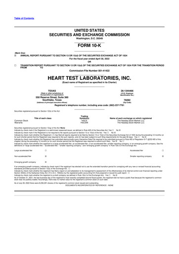 Thumbnail HeartSciences Inc. 10-K Annual Report 