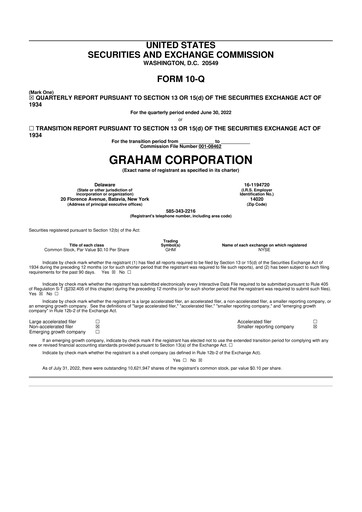 Vorschaubild Graham Corporation
 10-Q Quartalsbericht 2023 