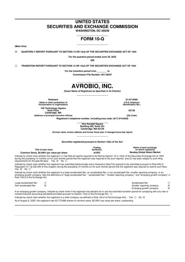 Thumbnail Tectonic Therapeutic 10-Q Quarterly Report FY2022 