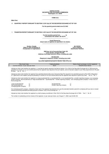 Miniature Grace Therapeutics 10-Q Rapport trimestriel 2022 