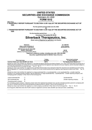 Thumbnail ARS Pharmaceuticals 10-Q Quarterly Report FY2022 