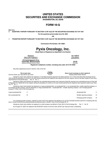 Thumbnail Pyxis Oncology 10-Q Quarterly Report FY2022 