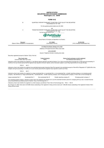 Miniature Pathfinder Bancorp 10-Q Rapport trimestriel 2022 