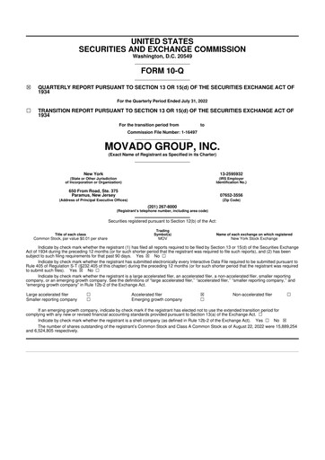 Thumbnail Movado Group 10-Q Quarterly Report FY2023 