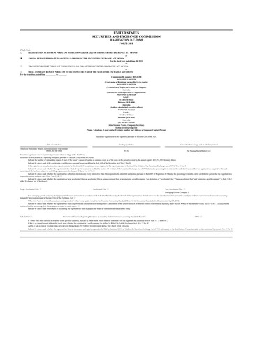 Miniature NOVONIX 20-F Rapport annuel 2022