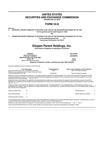 Miniature e2open 10-Q Rapport trimestriel 2023 