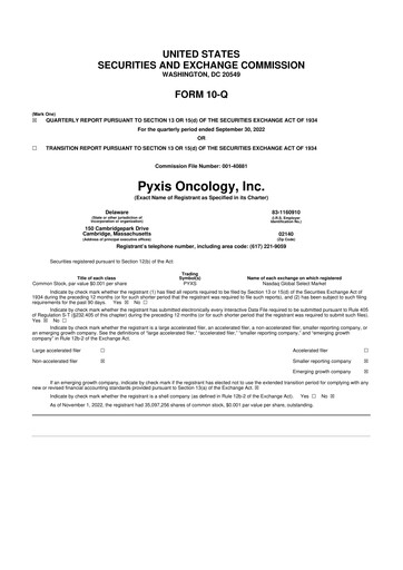 Thumbnail Pyxis Oncology 10-Q Quarterly Report FY2022 