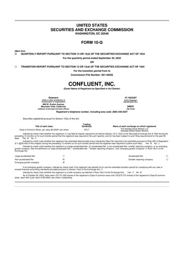 Thumbnail Confluent 10-Q Quarterly Report FY2022 
