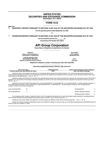 Thumbnail APi Group 10-Q Quarterly Report FY2022 