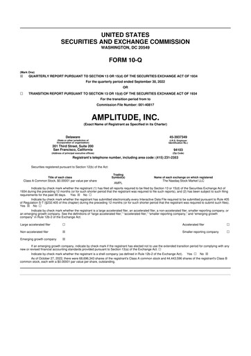 Thumbnail Amplitude 10-Q Quarterly Report FY2022 