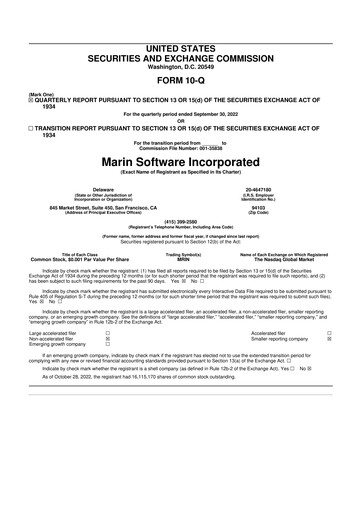 Thumbnail Marin Software 10-Q Quarterly Report FY2022 