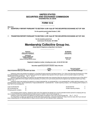 Vorschaubild Soho House & Co 10-Q Quartalsbericht 2022 