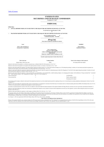 Thumbnail JFrog 10-K Annual Report 2022