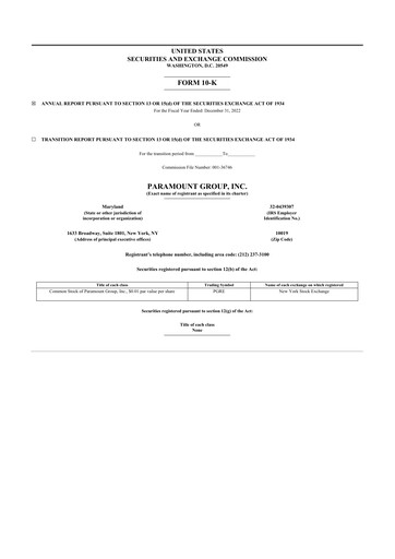 Thumbnail Paramount Group 10-K Annual Report 2022