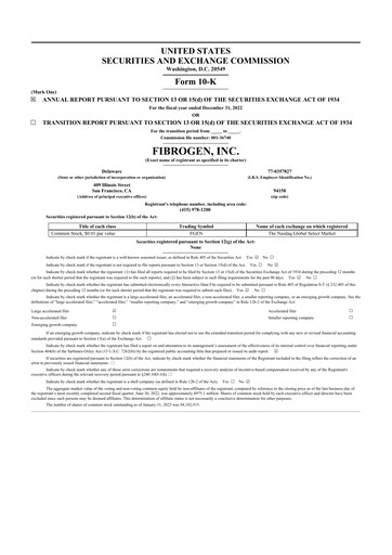 Thumbnail FibroGen 10-K Annual Report 2022