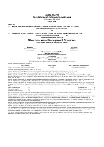 Thumbnail Silvercrest Asset Management Group 10-K Annual Report 2022
