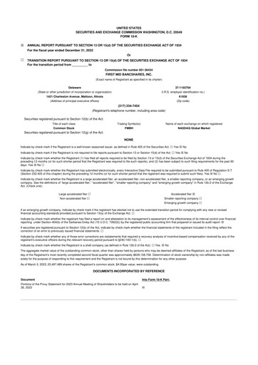 Thumbnail First Mid Bancshares 10-K Annual Report 2022