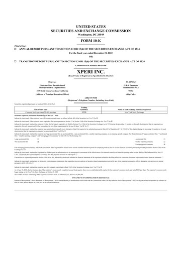 Thumbnail Xperi 10-K Annual Report 2022