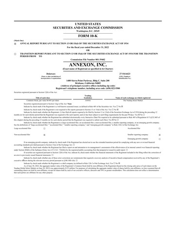 Thumbnail Annexon 10-K Annual Report 2022